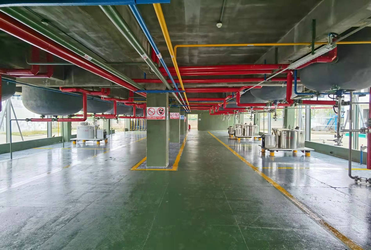 Inside the workshop and its supporting warehouse