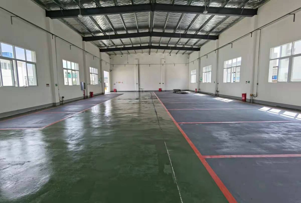 Inside the workshop and its supporting warehouse